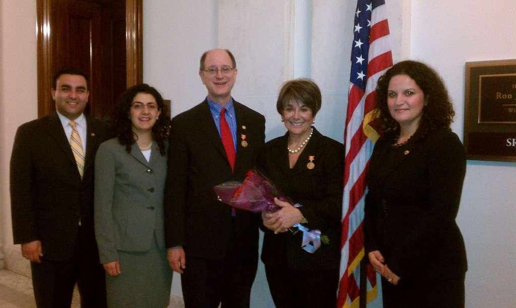 Members of UScongress with ANCA reps NKR celebrations inWashington